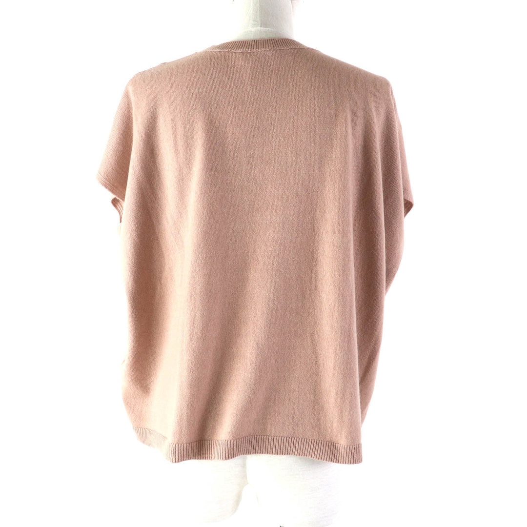 VALENTINO knit KB3KC1OM2EE Main: 100% cashmere pink beige Women S Used Authentic