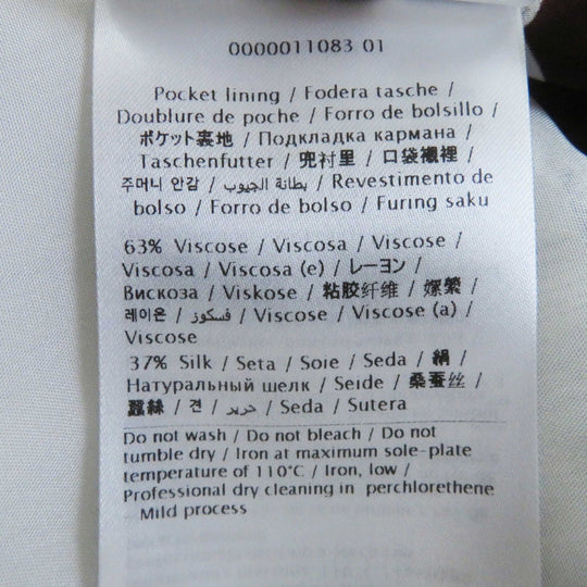 VALENTINO Pants XB0RB4T2775 Main: 100% silk, Part: 100% silk, Lining: 63% rayon, Lining: 37% silk Bordeaux Women 36 Used Authentic