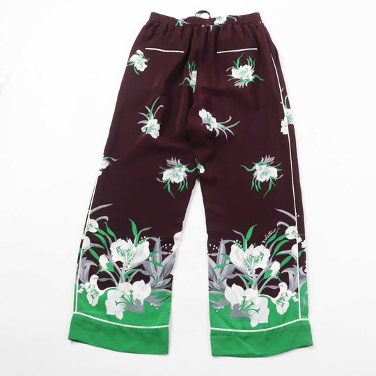 VALENTINO Pants XB0RB4T2775 Main: 100% silk, Part: 100% silk, Lining: 63% rayon, Lining: 37% silk Bordeaux Women 36 Used Authentic