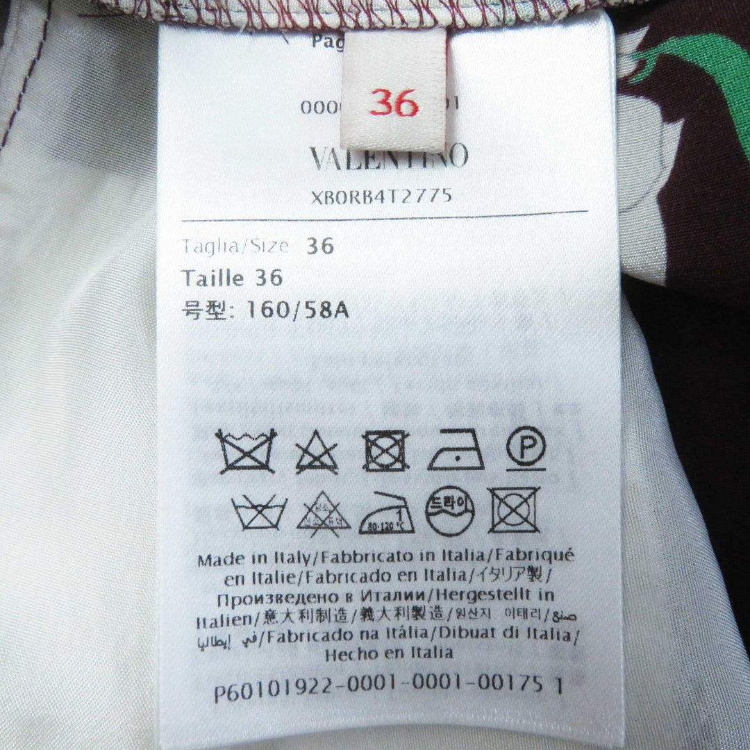 VALENTINO Pants XB0RB4T2775 Main: 100% silk, Part: 100% silk, Lining: 63% rayon, Lining: 37% silk Bordeaux Women 36 Used Authentic