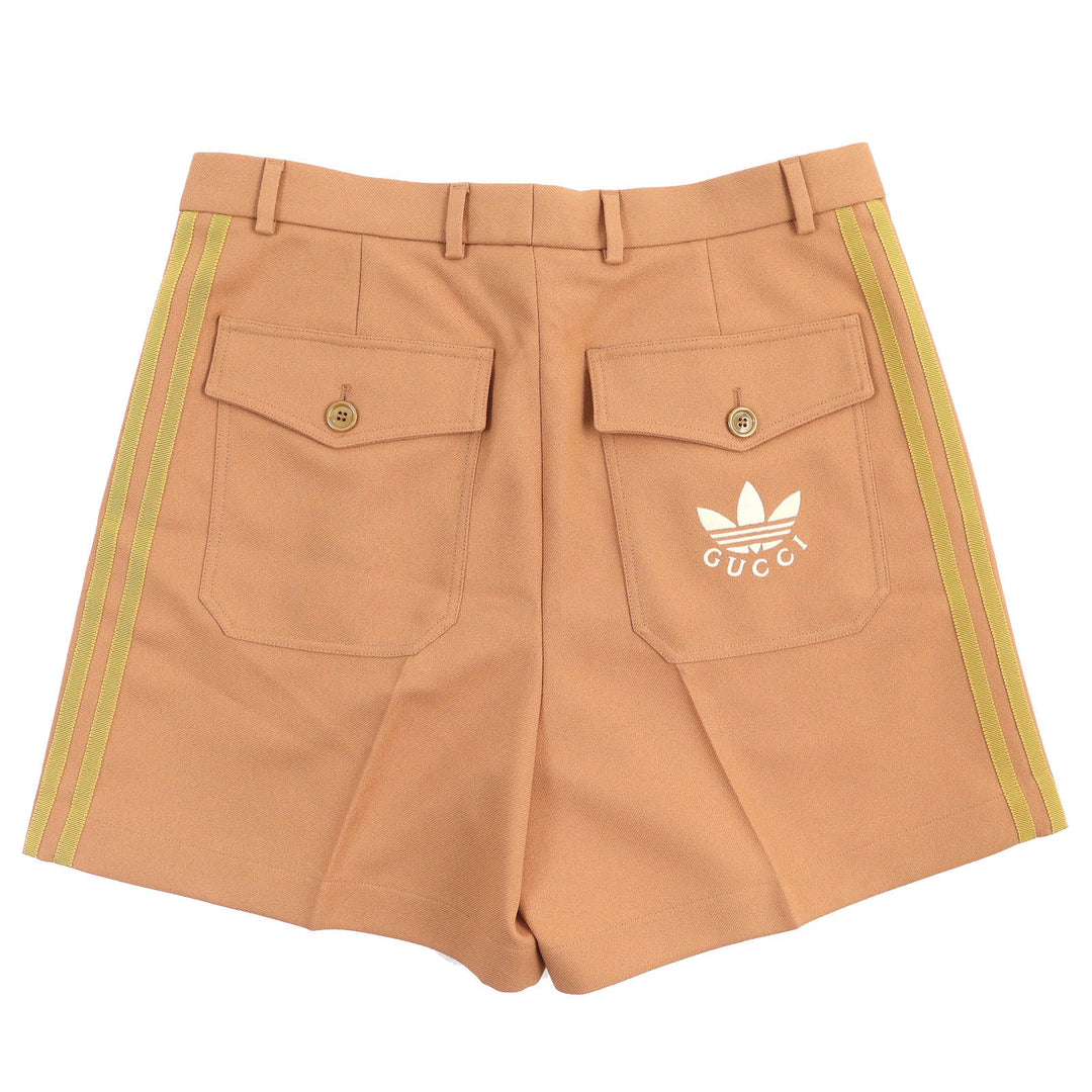 GUCCI Shorts 691437 Main: 100% polyester, Embroidery: 100% polyester, Applique: 50% cotton, 50% rayon beige Fluid Drill mens 46 Used Authentic
