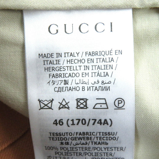 GUCCI Shorts 691437 Main: 100% polyester, Embroidery: 100% polyester, Applique: 50% cotton, 50% rayon beige Fluid Drill mens 46 Used Authentic