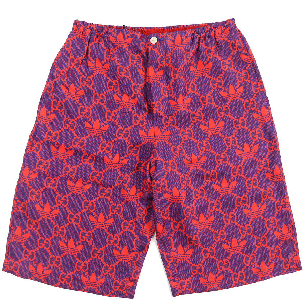 GUCCI Shorts 691440 Main: 100% silk Red purple mens 44 Used Authentic