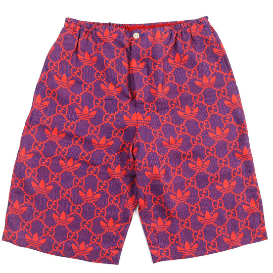 GUCCI Shorts 691440 Main: 100% silk Red purple mens 44 Used Authentic