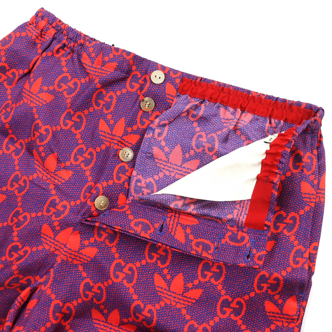 GUCCI Shorts 691440 Main: 100% silk Red purple mens 44 Used Authentic