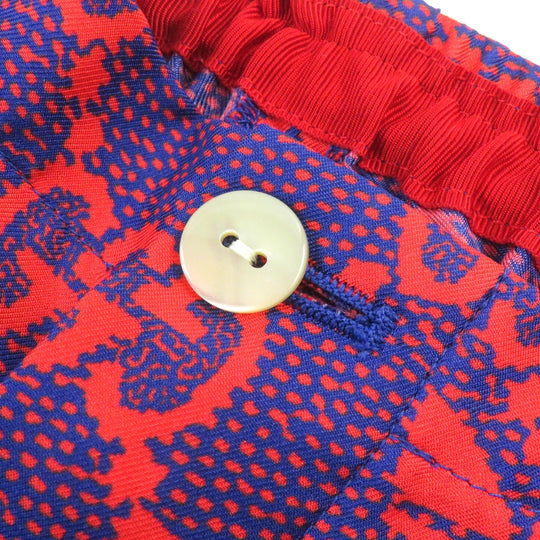 GUCCI Shorts 691440 Main: 100% silk Red purple mens 44 Used Authentic