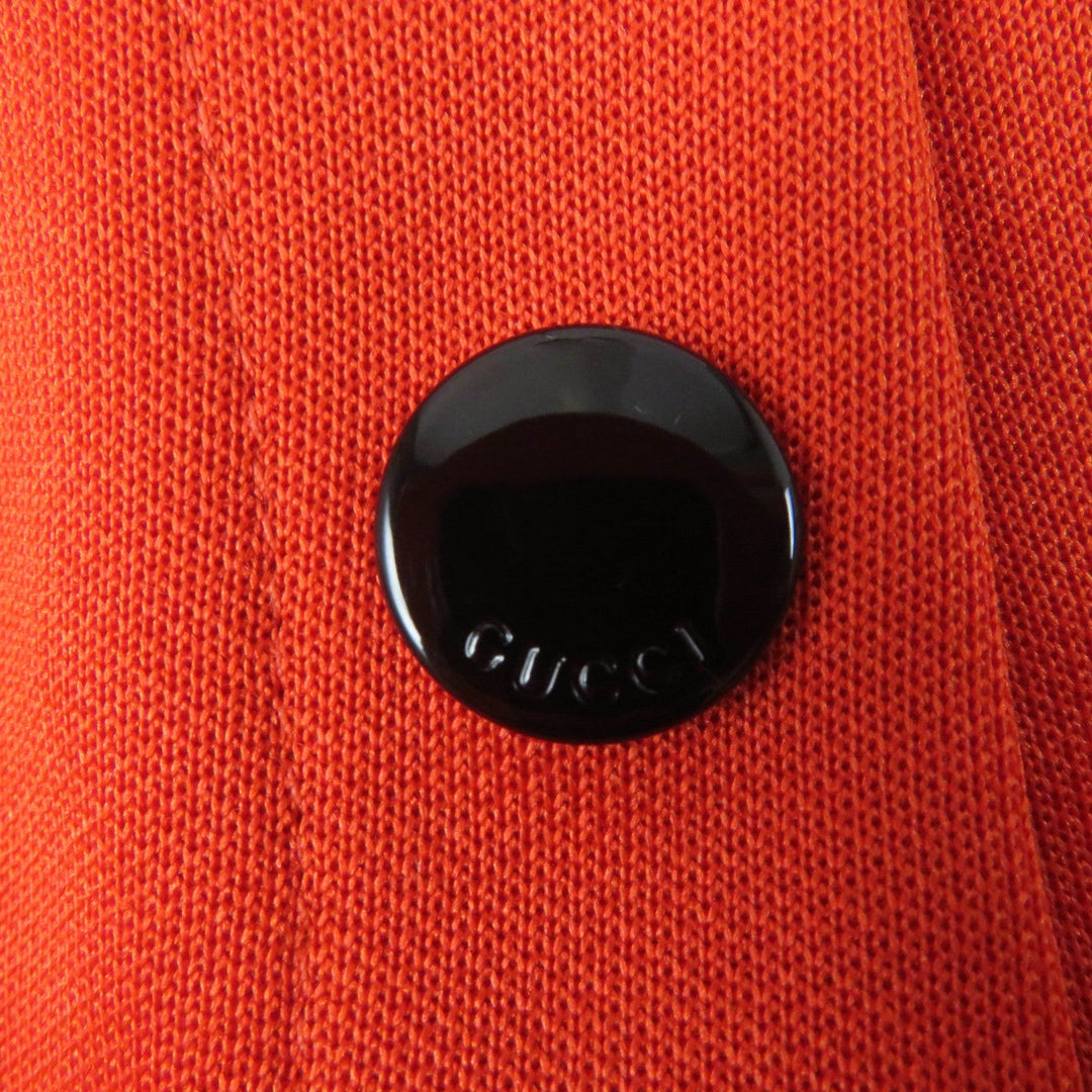 GUCCI one piece 644599 Main: 55% polyester, Main: 45% cotton, Part: 72% polyester, Part: 25% nylon, Part: 3% polyurethane, Applique: 79% polyester, 21% nylon Orange black Women S Used Authentic