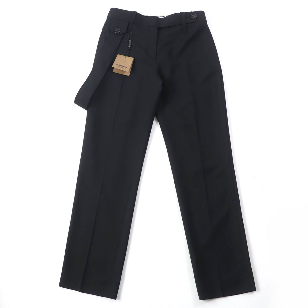 BURBERRY Pants 8046323 Main: 100% wool, Lining: 93% cupra, Lining: 7% elastane black Women 38 Used Authentic