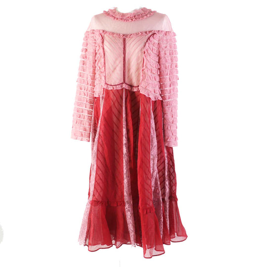 VALENTINO dress NBOVAFU5311 cotton Pink red 42