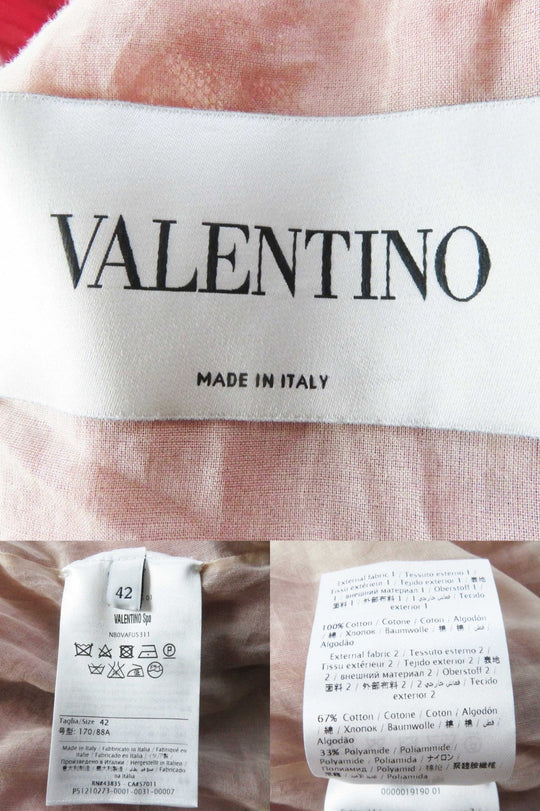 VALENTINO dress NBOVAFU5311 cotton Pink red 42