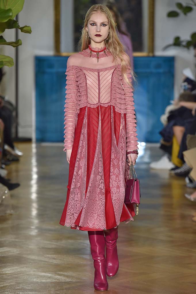 VALENTINO dress NBOVAFU5311 cotton Pink red 42