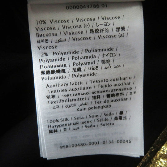 VALENTINO Tight Skirt VB3RA7B5663 Outer material: 40% polyester, Outer material: 29% cotton, Outer material: 2% nylon, Outer material: 10% rayon, Outer material: 19% metal fiber gold Women 42 Used Authentic