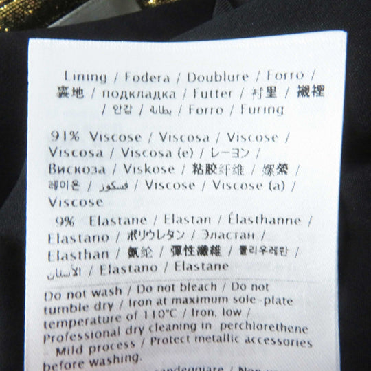 VALENTINO Tight Skirt VB3RA7B5663 Outer material: 40% polyester, Outer material: 29% cotton, Outer material: 2% nylon, Outer material: 10% rayon, Outer material: 19% metal fiber gold Women 42 Used Authentic