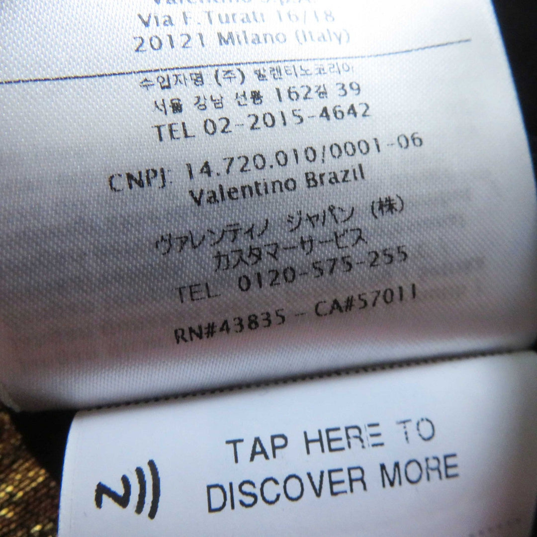 VALENTINO Tight Skirt VB3RA7B5663 Outer material: 40% polyester, Outer material: 29% cotton, Outer material: 2% nylon, Outer material: 10% rayon, Outer material: 19% metal fiber gold Women 42 Used Authentic