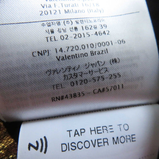 VALENTINO Tight Skirt VB3RA7B5663 Outer material: 40% polyester, Outer material: 29% cotton, Outer material: 2% nylon, Outer material: 10% rayon, Outer material: 19% metal fiber gold Women 42 Used Authentic