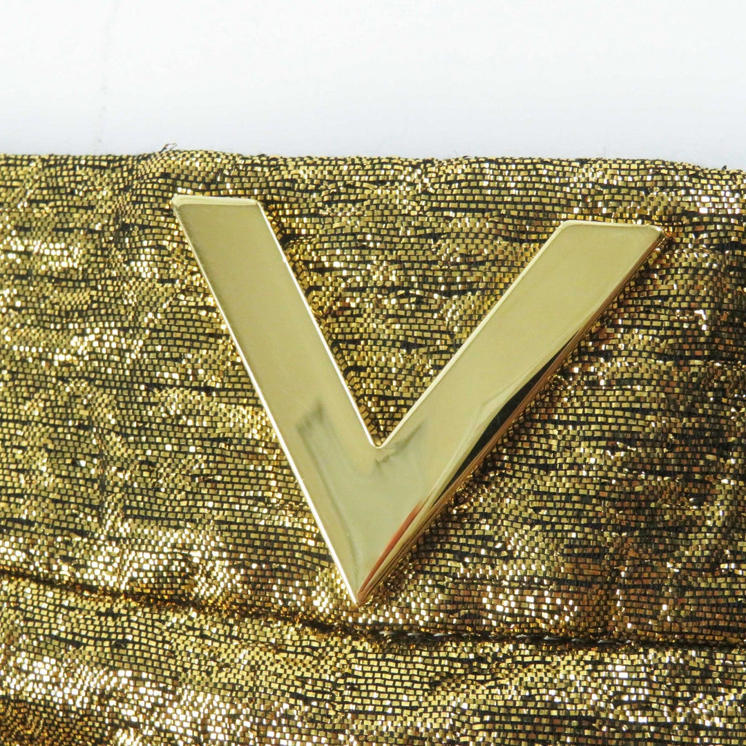 VALENTINO Tight Skirt VB3RA7B5663 Outer material: 40% polyester, Outer material: 29% cotton, Outer material: 2% nylon, Outer material: 10% rayon, Outer material: 19% metal fiber gold Women 42 Used Authentic