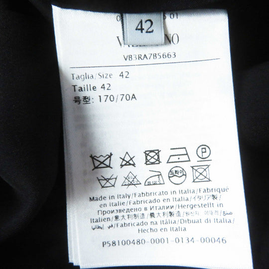 VALENTINO Tight Skirt VB3RA7B5663 Outer material: 40% polyester, Outer material: 29% cotton, Outer material: 2% nylon, Outer material: 10% rayon, Outer material: 19% metal fiber gold Women 42 Used Authentic