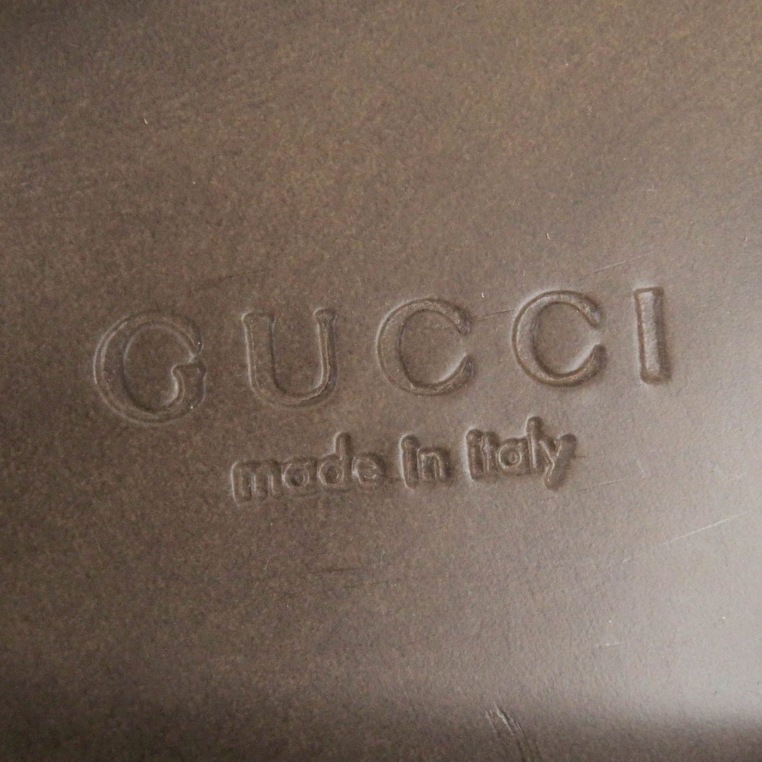 GUCCI Sandals Main: Leather Brown mens 6 Used Authentic