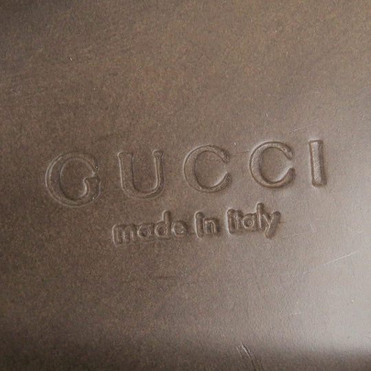 GUCCI Sandals Main: Leather Brown mens 6 Used Authentic