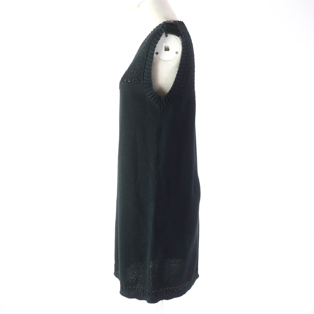 CHANEL one piece P53710 Main: 100% cotton black Women 38 Used Authentic