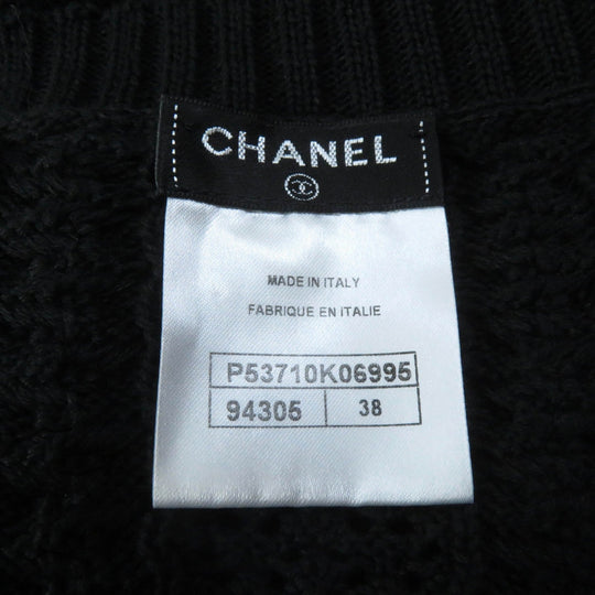 CHANEL one piece P53710 Main: 100% cotton black Women 38 Used Authentic