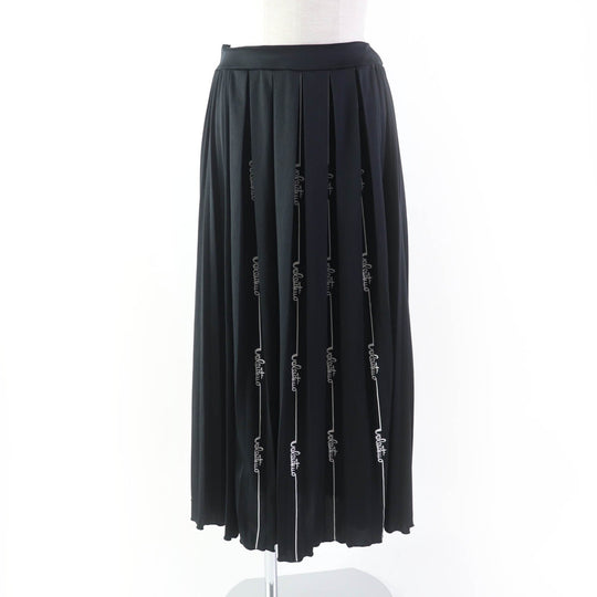 VALENTINO Pleated skirt TB3MD011577 Main: 100% polyester black Women S Used Authentic
