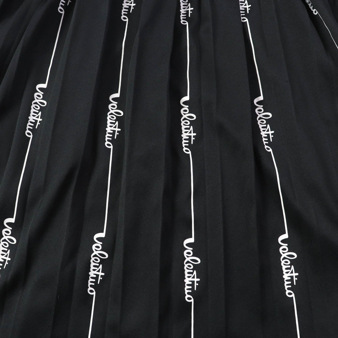 VALENTINO Pleated skirt TB3MD011577 Main: 100% polyester black Women S Used Authentic