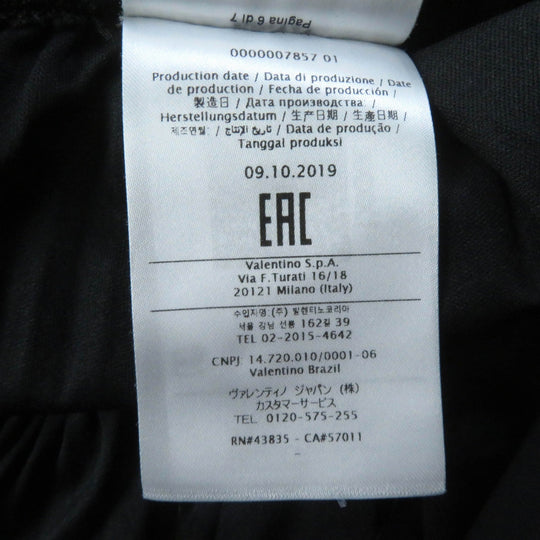 VALENTINO Pleated skirt TB3MD011577 Main: 100% polyester black Women S Used Authentic