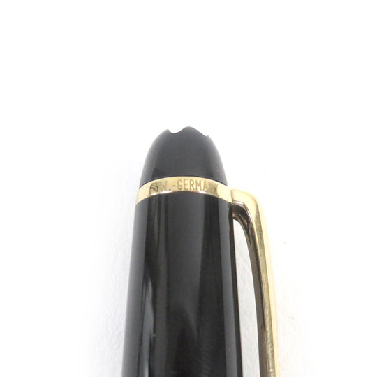 MONTBLANC fountain pen Pen point: K14 Black gold mens Used Authentic