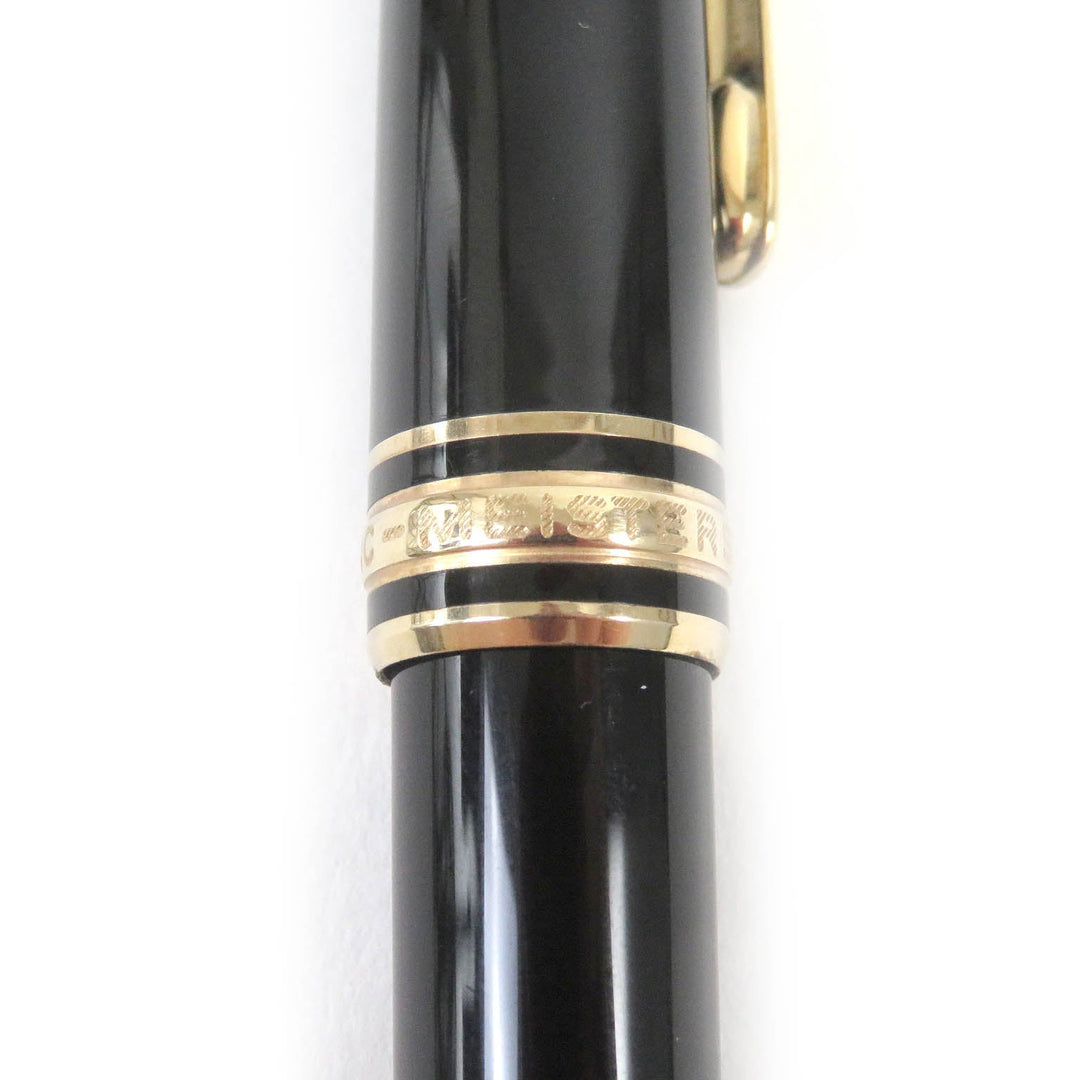 MONTBLANC fountain pen Pen point: K14 Black gold mens Used Authentic