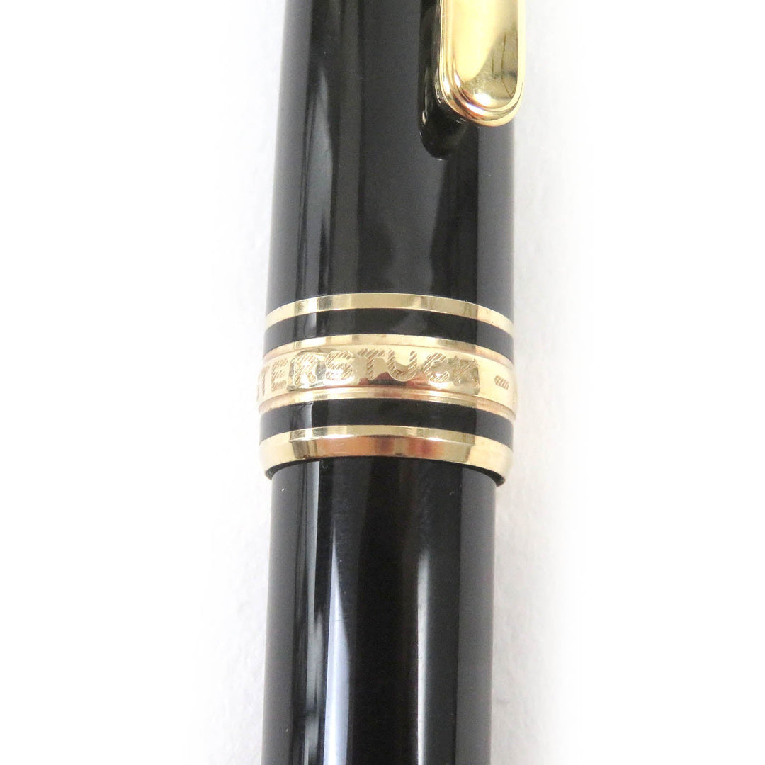 MONTBLANC fountain pen Pen point: K14 Black gold mens Used Authentic