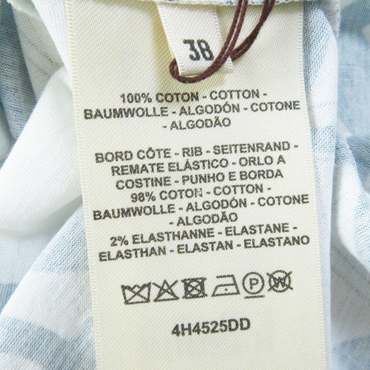 HERMES one piece 4H4525DD Outer: 100% cotton, part: 98% cotton, part: 2% polyurethane White light blue Horse Bit Detour/Tattoo Women 38 Used Authentic