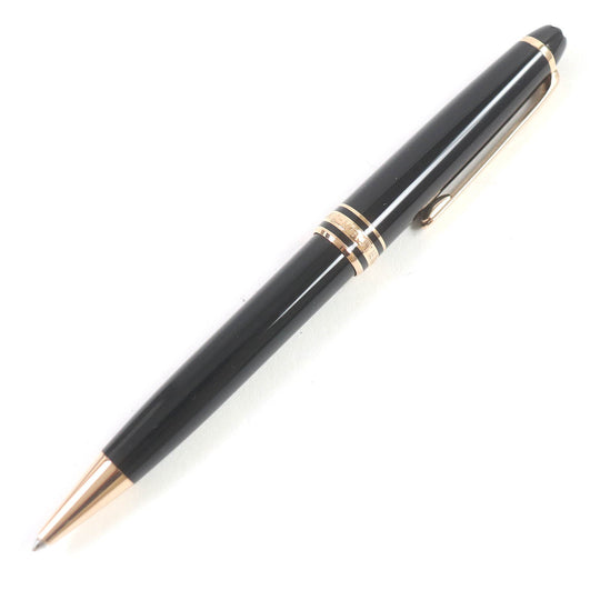 MONTBLANC Ballpoint pen Resin, Gold Plated black mens Used Authentic