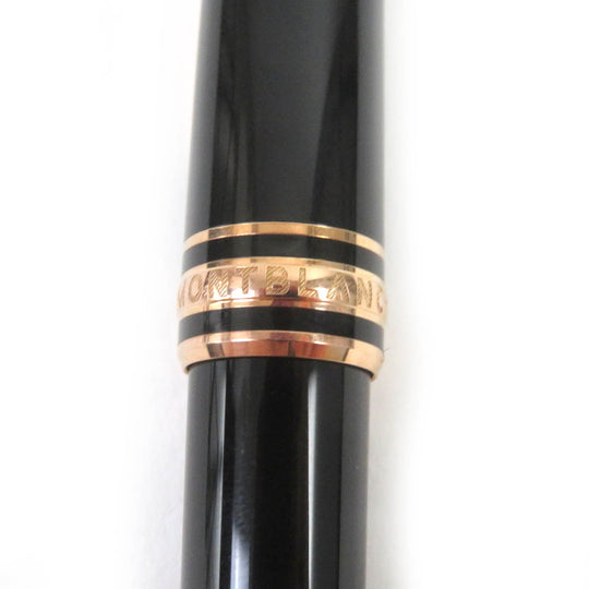 MONTBLANC Ballpoint pen Resin, Gold Plated black mens Used Authentic