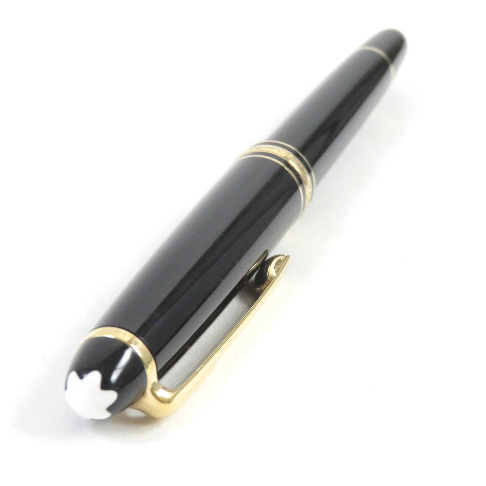 MONTBLANC Ballpoint pen Resin, Gold Plated black mens(Unisex) Used Authentic