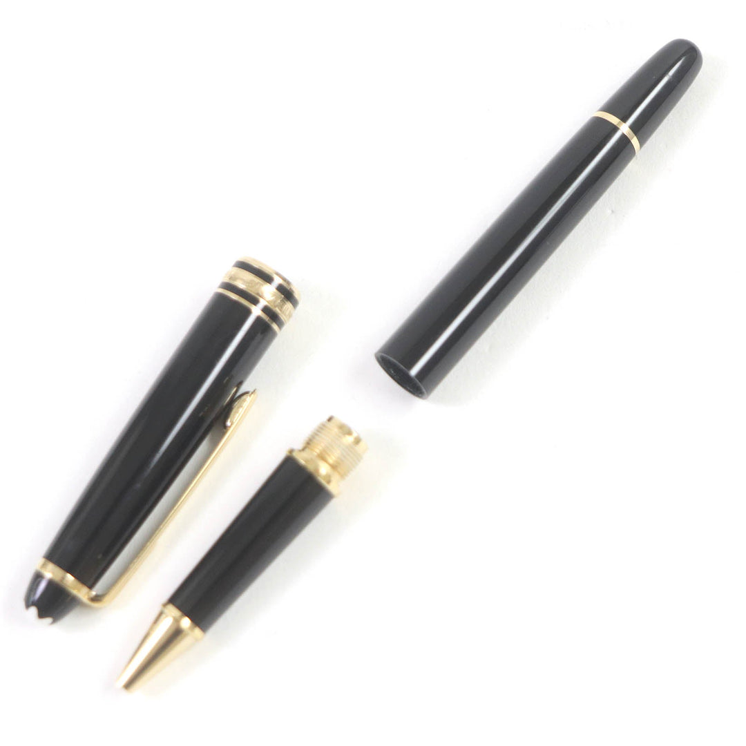 MONTBLANC Ballpoint pen Resin, Gold Plated black mens(Unisex) Used Authentic