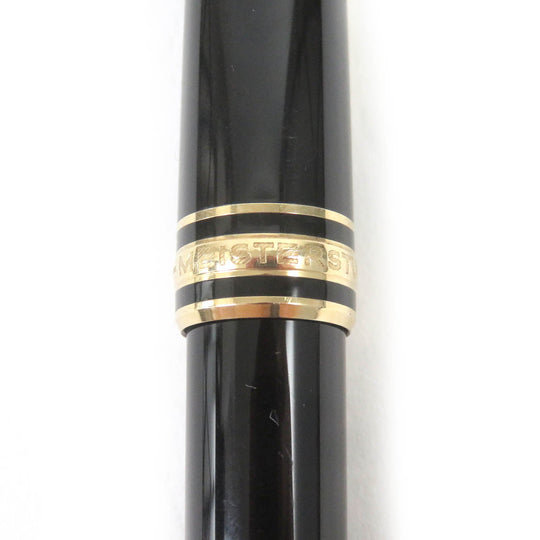 MONTBLANC Ballpoint pen Resin, Gold Plated black mens(Unisex) Used Authentic