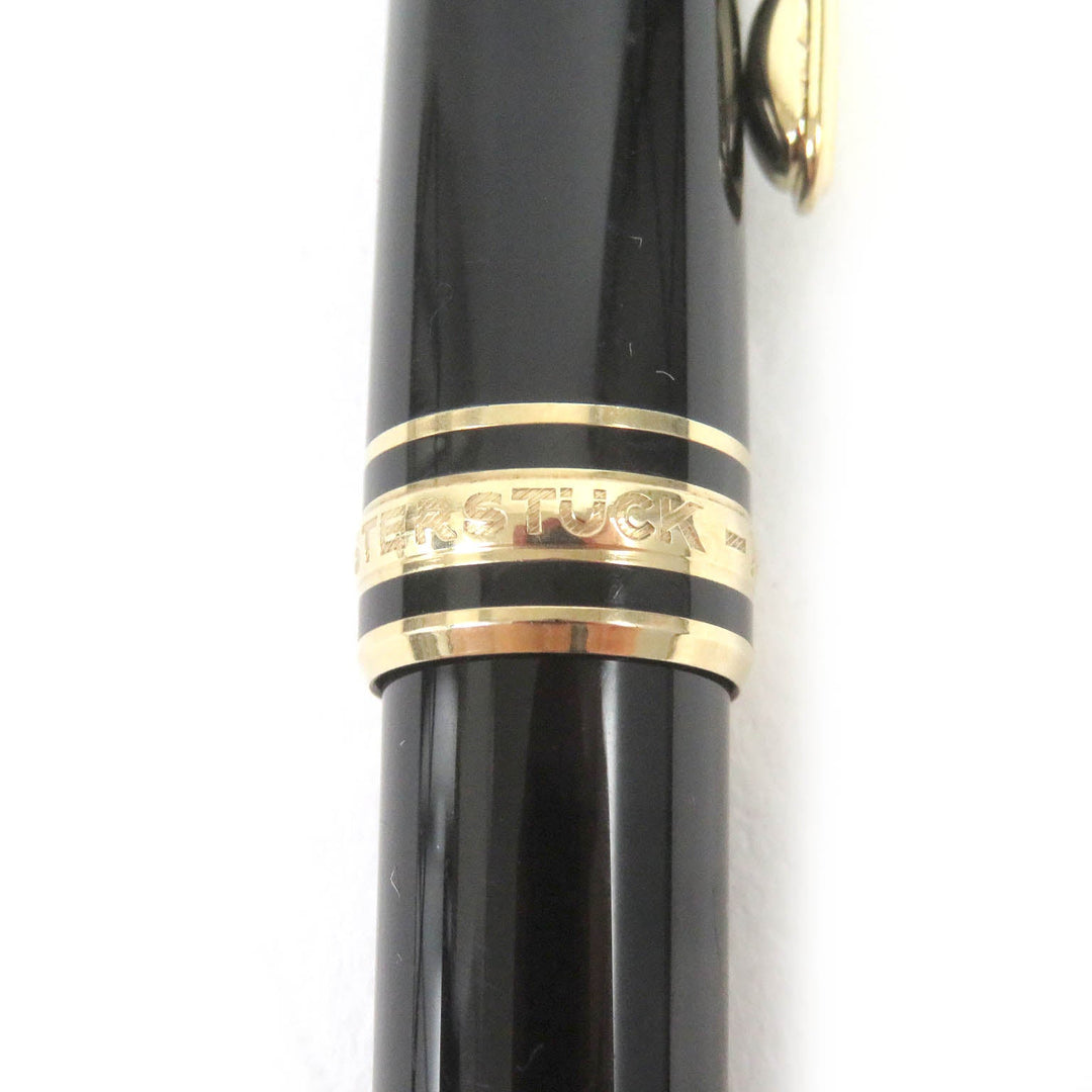 MONTBLANC Ballpoint pen Resin, Gold Plated black mens(Unisex) Used Authentic