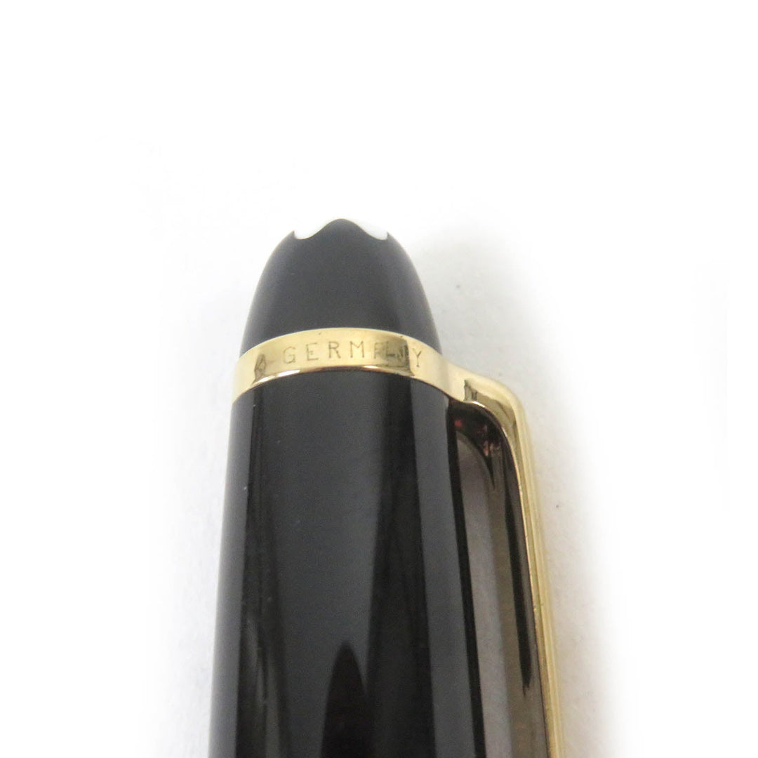 MONTBLANC Ballpoint pen Resin, Gold Plated black mens(Unisex) Used Authentic