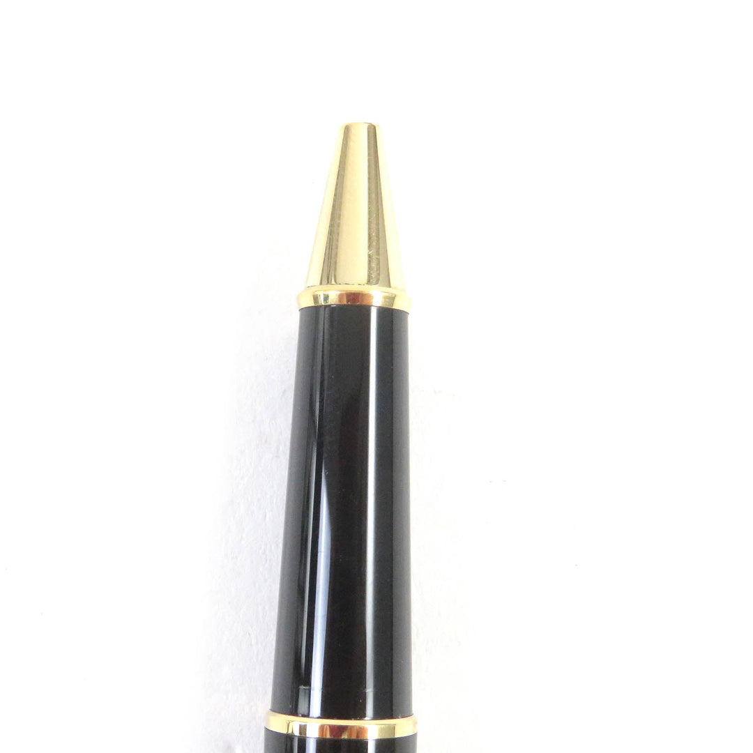 MONTBLANC Ballpoint pen Resin, Gold Plated black mens(Unisex) Used Authentic