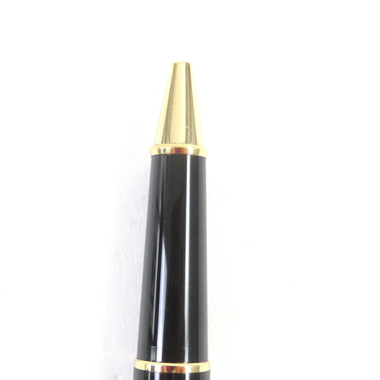 MONTBLANC Ballpoint pen Resin, Gold Plated black mens(Unisex) Used Authentic