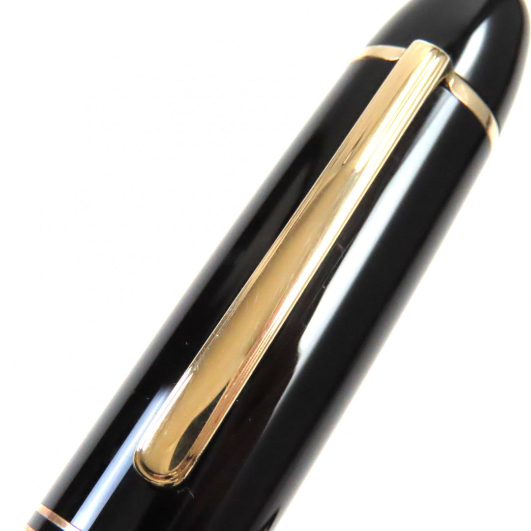 MONTBLANC fountain pen Pen point: K14 Black gold Meisterstuck No.149 mens Used Authentic