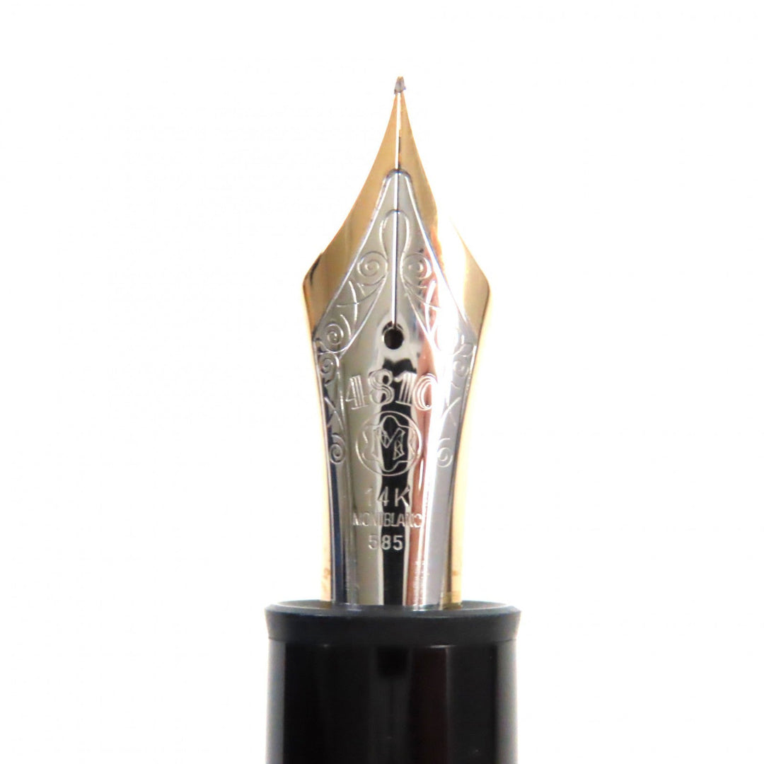 MONTBLANC fountain pen Pen point: K14 Black gold Meisterstuck No.149 mens Used Authentic