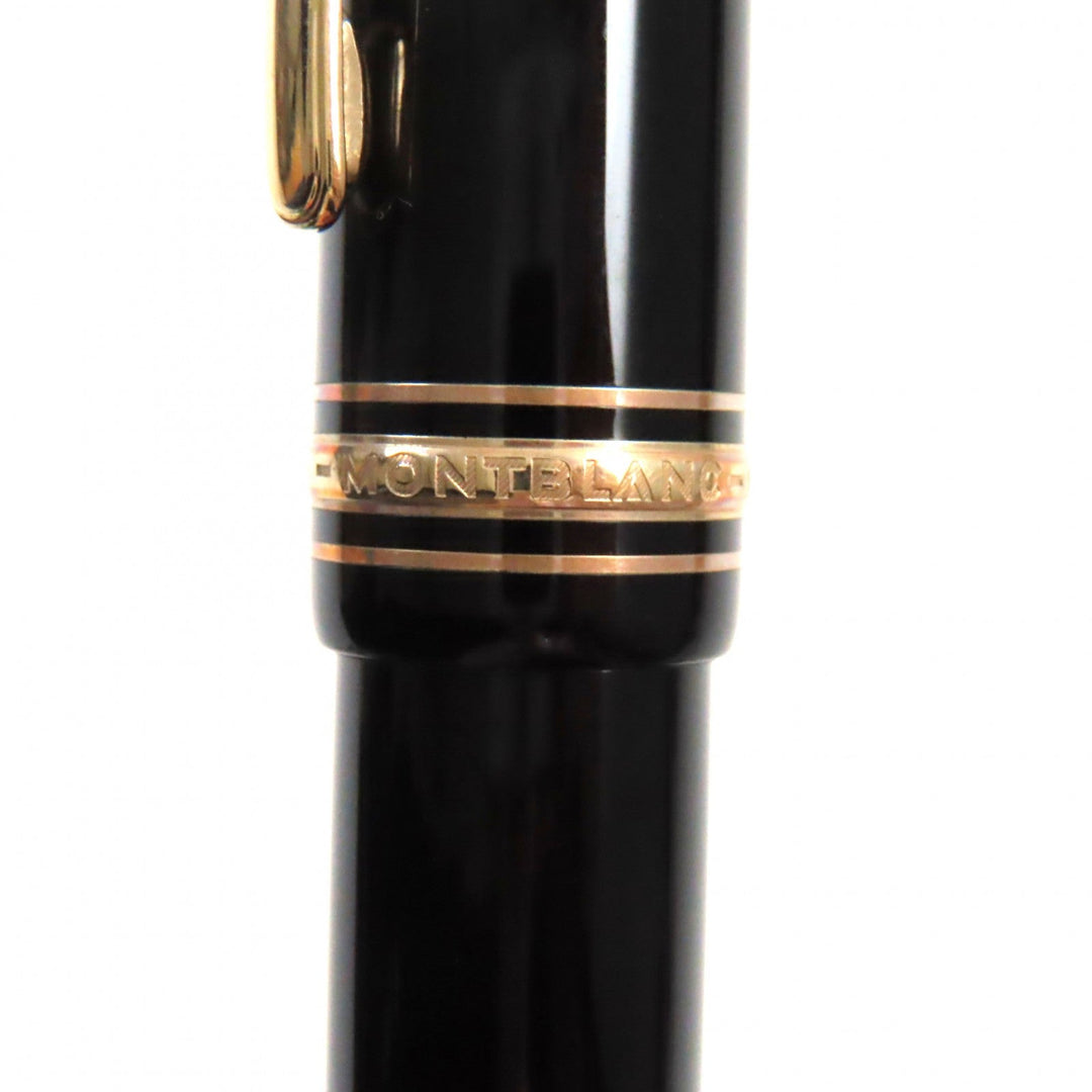 MONTBLANC fountain pen Pen point: K14 Black gold Meisterstuck No.149 mens Used Authentic