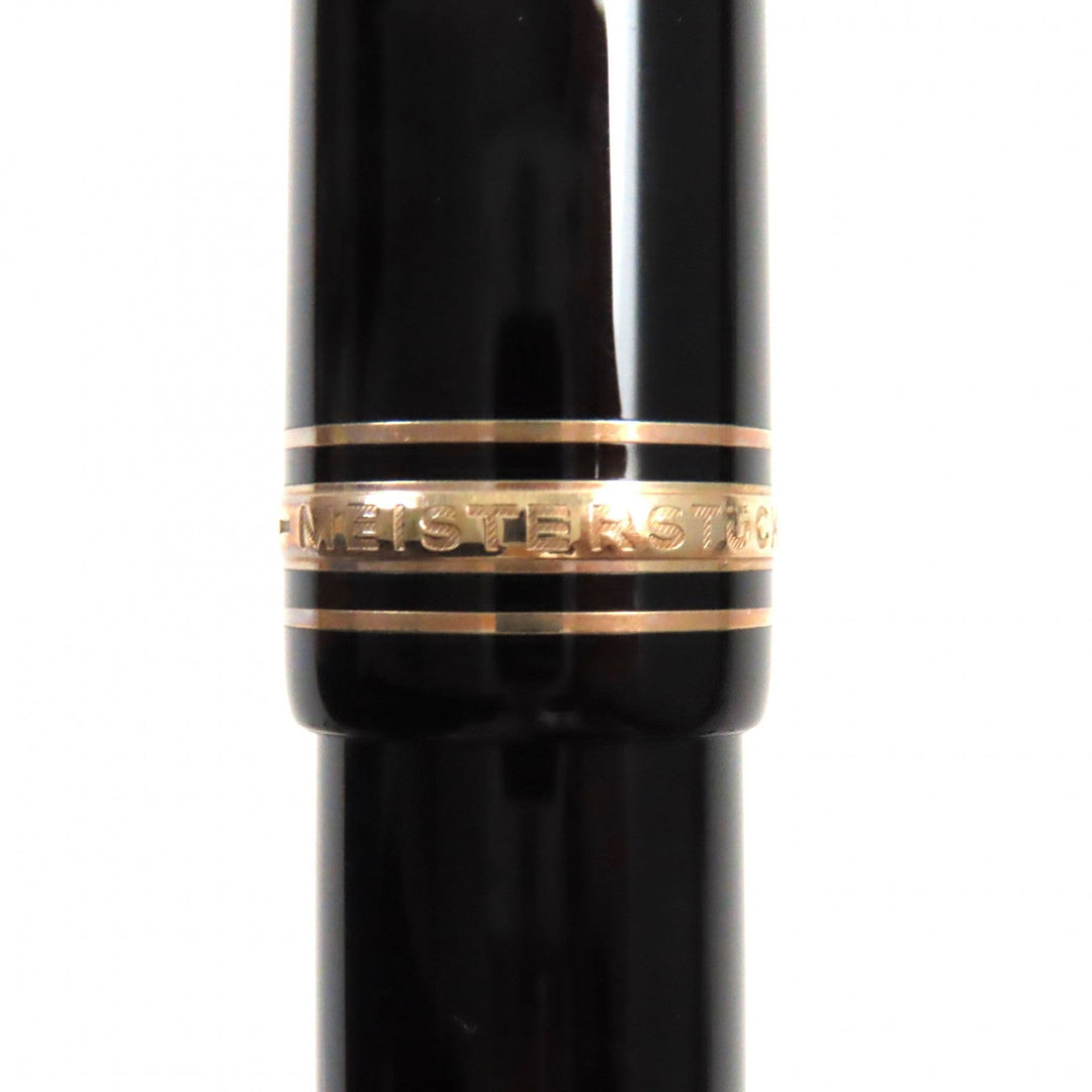 MONTBLANC fountain pen Pen point: K14 Black gold Meisterstuck No.149 mens Used Authentic