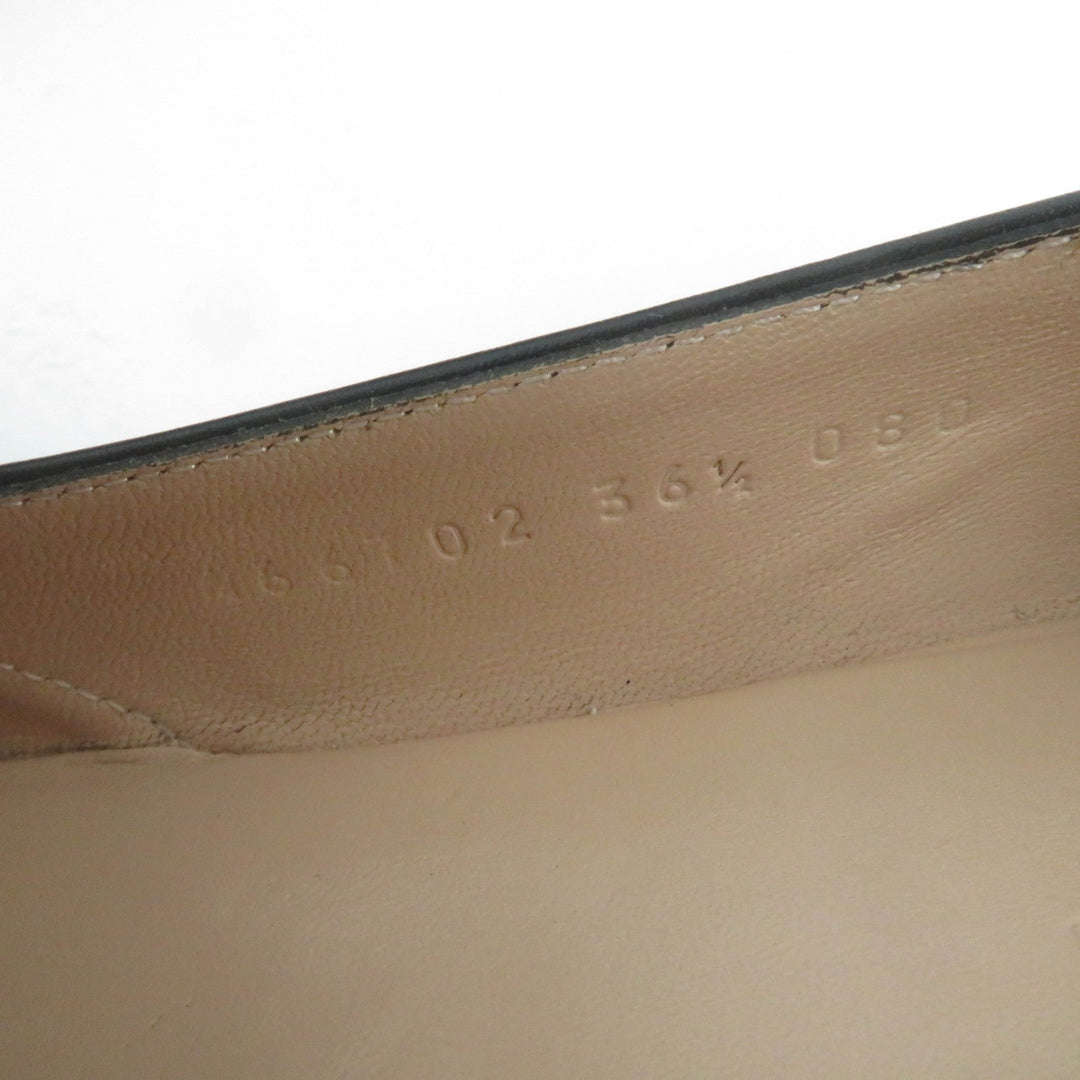 GUCCI pumps 466702 Main: Leather black Women 36.5 Used Authentic