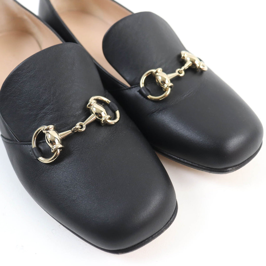 GUCCI pumps 466702 Main: Leather black Women 36.5 Used Authentic