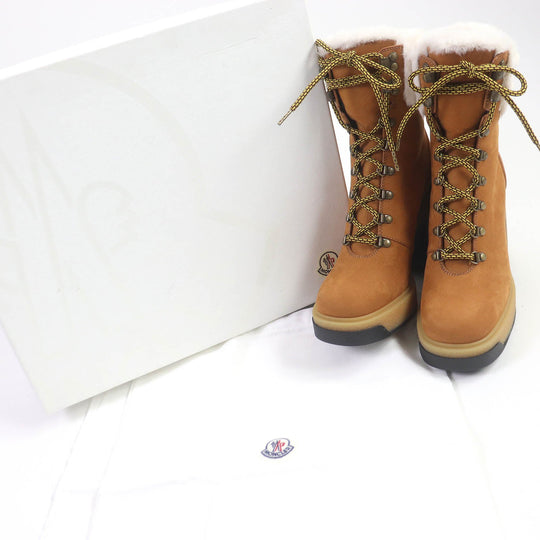 MONCLER Ankle boots Main:Nubuck Brown CLAUDIA ANKLE BOOTS Women 24 Used Authentic