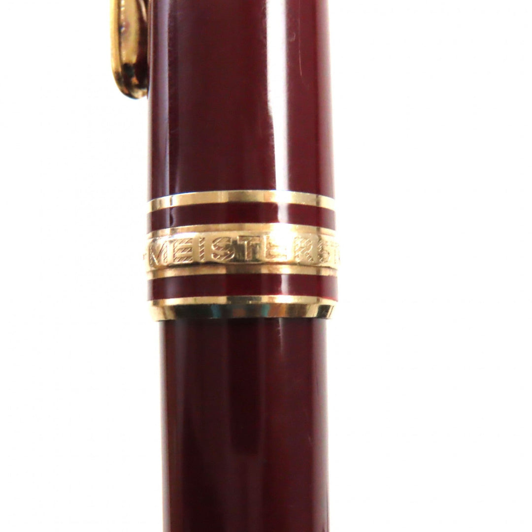 MONTBLANC fountain pen Pen point: K14 Bordeaux Gold Meisterstck Classic mens Used Authentic