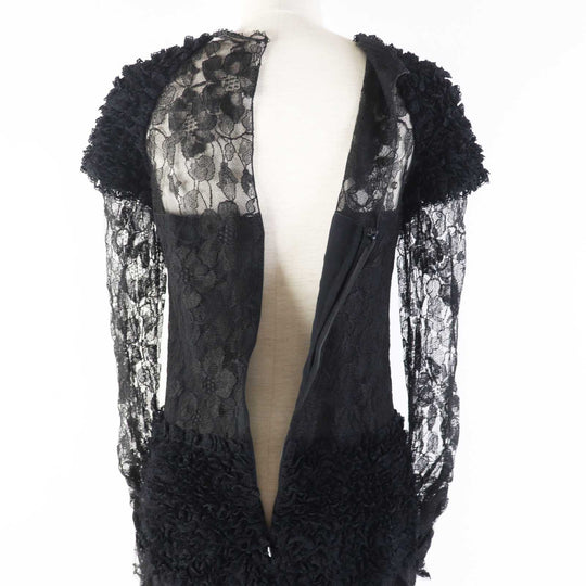 CHANEL one piece P41859 Outer: 73% rayon, Outer: 27% nylon, Lining: 100% silk black Women 38 Used Authentic